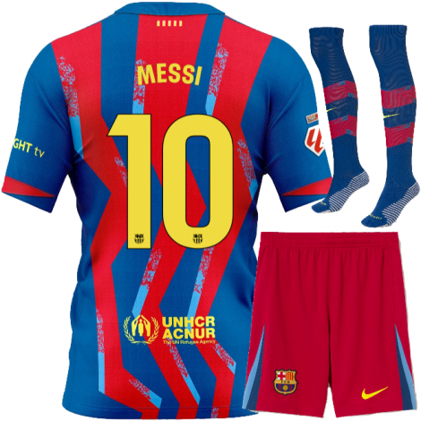 Детская четвертая форма Барселоны 2025-2026 MESSI