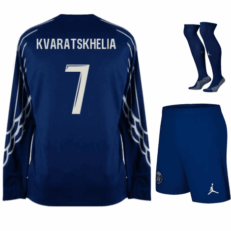 Четвертая форма ПСЖ с длинным рукавом 2024-2025 KVARATSKHELIA