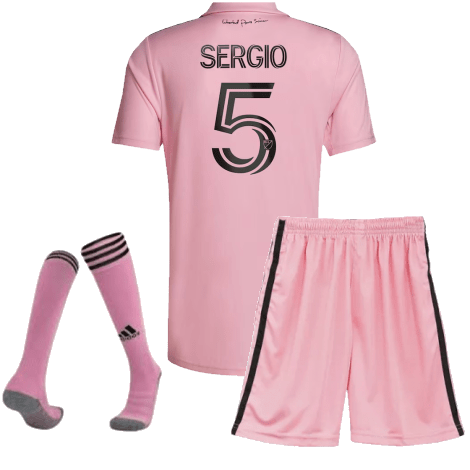 Детская домашняя футбольная форма SERGIO Интер Майами 2023-2024