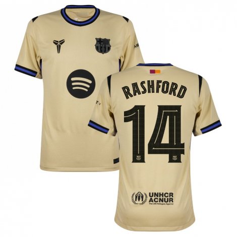Гостевая игровая футболка Барселоны RASHFORD 2025-2026