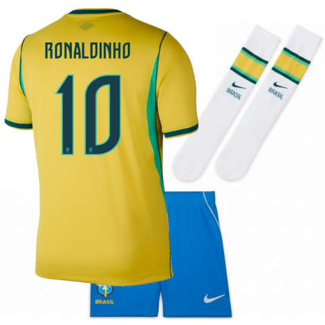 Детская домашняя форма RONALDINHO Бразилии на ЧМ 2026