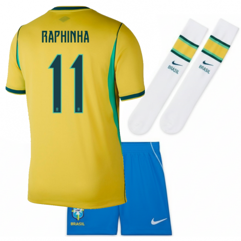 Детская домашняя форма RAPHINHA Бразилии на ЧМ 2026