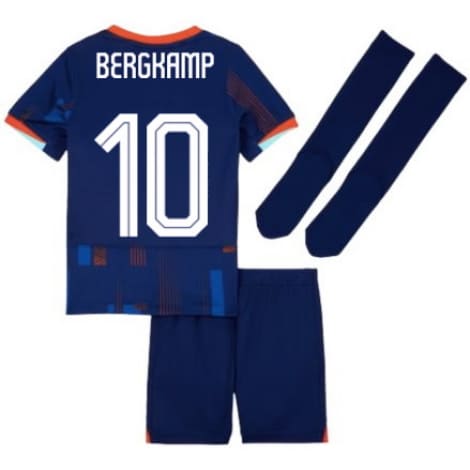 Детская гостевая форма Голландии BERGKAMP на ЕВРО 24