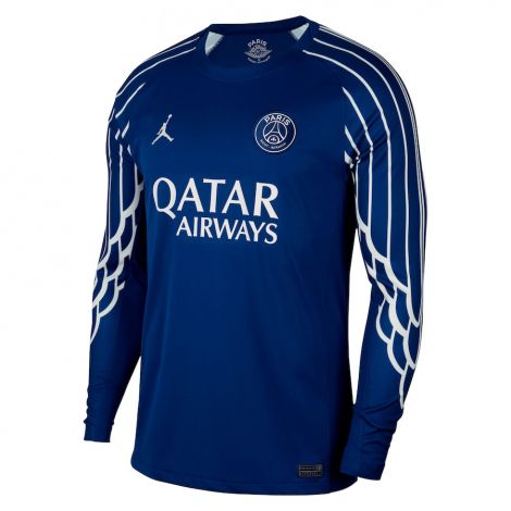 Домашняя форма ПСЖ 2024-2025 c длинными рукавами