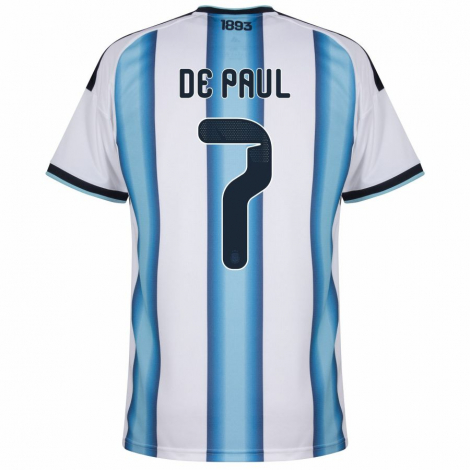 Домашняя игровая футболка Аргентины DE PAUL ЧМ 2026