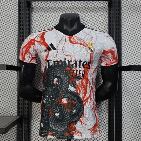 Красная аутентичная футболка Реал Мадрид 2025-2026