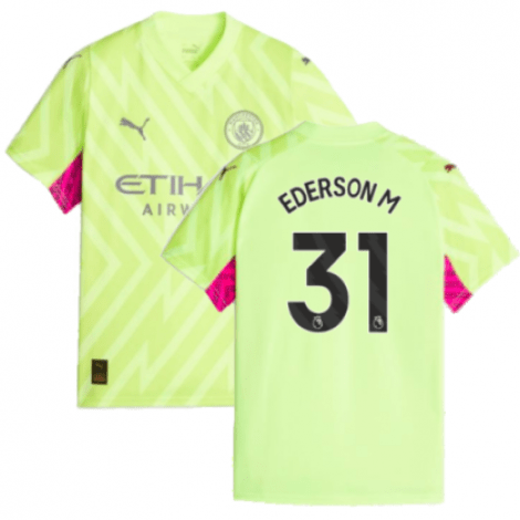 Желтая вратарская футболка EDERSON Манчестер Сити 2023-2024