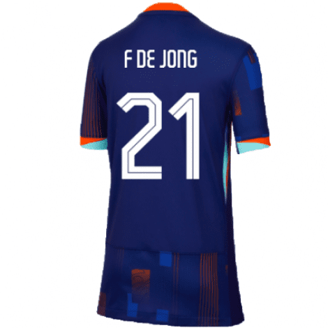 Гостевая футболка Голландии DE JONG на Чемпионат Европы 2024