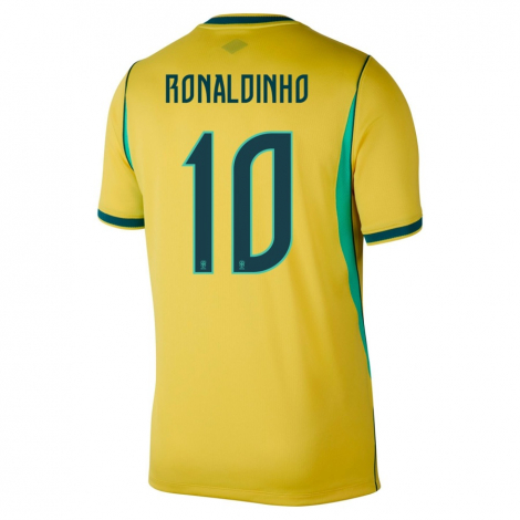 Домашняя игровая футболка Бразилии ЧМ 2026 RONALDINHO