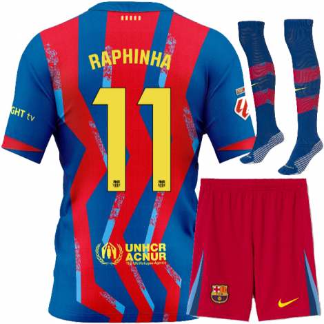 Детская четвертая форма Барселоны 2025-2026 RAPHINHA