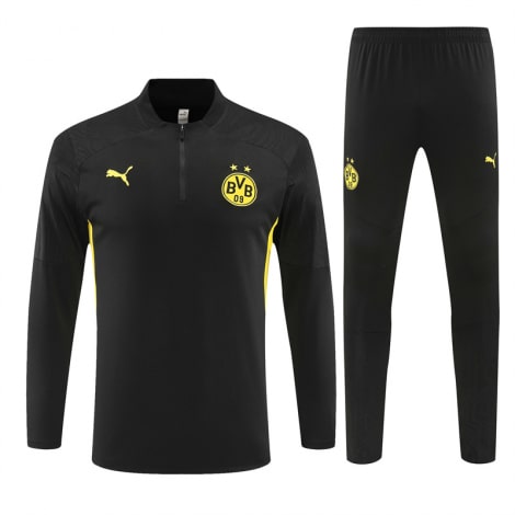 Черный тренировочный костюм Боруссии Дортмунд 2024-2025