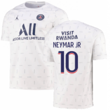 Белая предматчевая футболка NEYMAR JR ПСЖ 2021-2022
