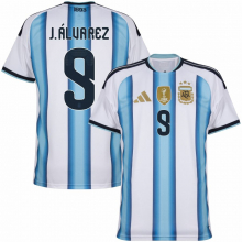 Домашняя игровая футболка Аргентины ALVAREZ ЧМ 2026